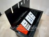 Caja modular multipuertos a piso 4 bahías NEGRA